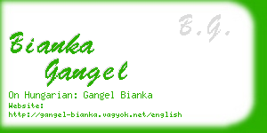 bianka gangel business card